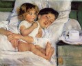 Frühstück im Bett Mütter Kinder Mary Cassatt
